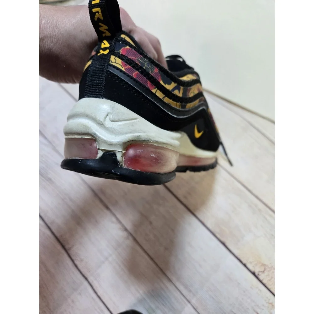 Nike Air Max 97 Shoes Women's Sz 9.5 Black‎ Orange 